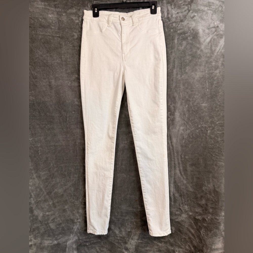 American Eagle Outfitters White Stretch Skinny Jeans